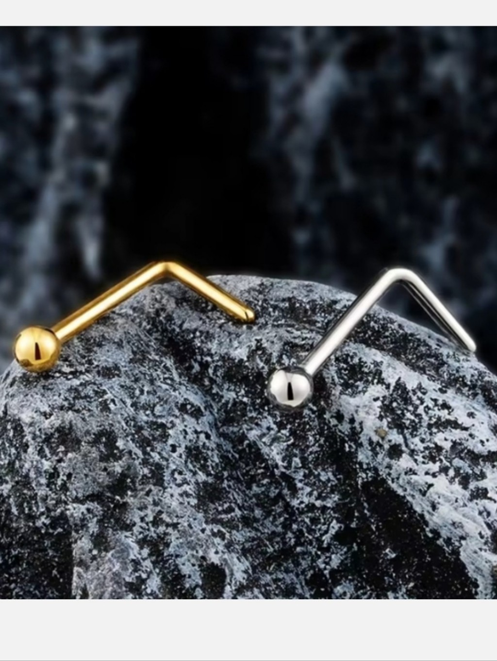 Gold And Silver Nose Rings